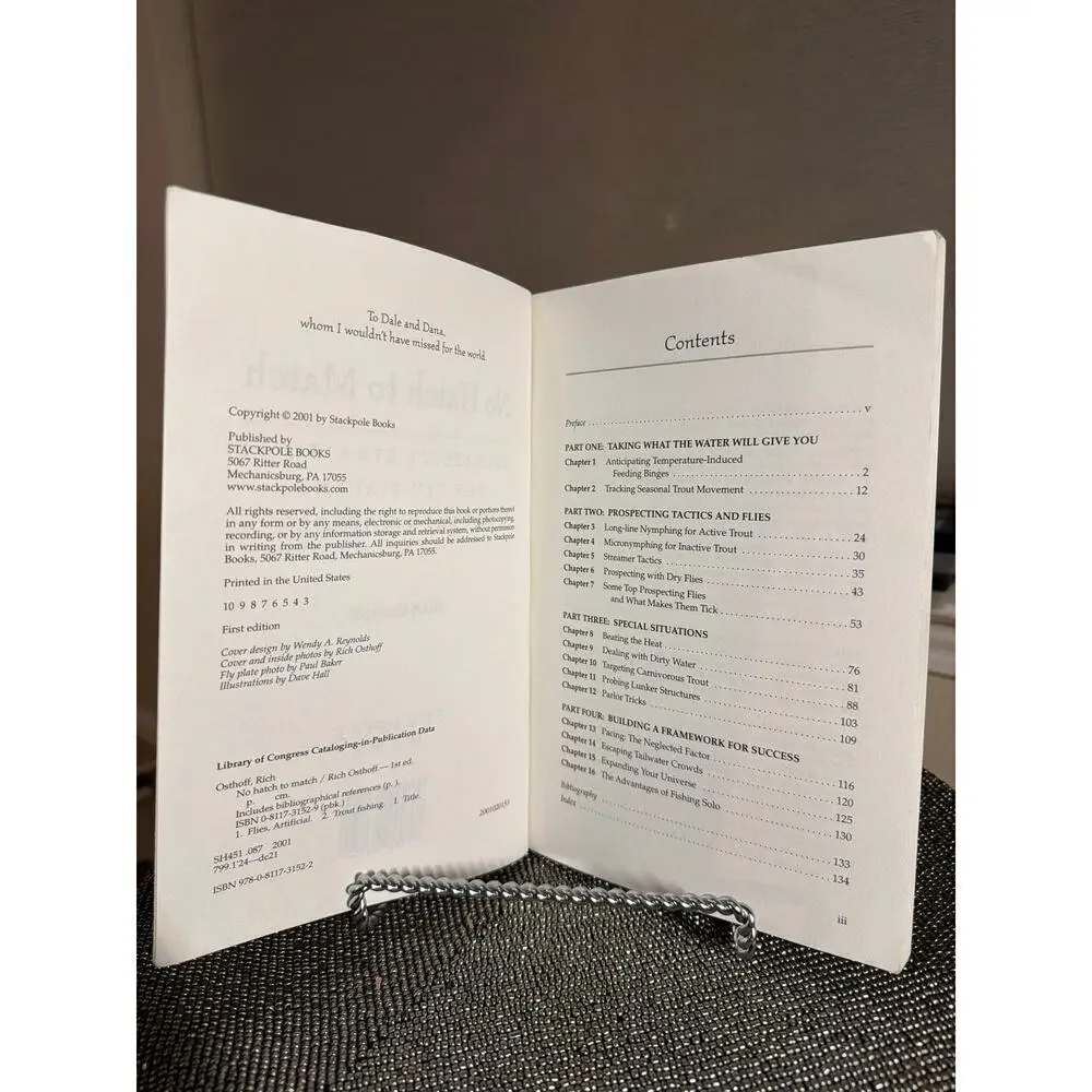 3/$25 No Hatch to Match – Rich Osthoff – 2001 First Edition Fly-Fishing Guide